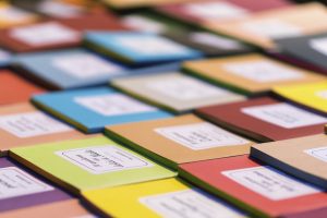 Multi-colored sticky notes